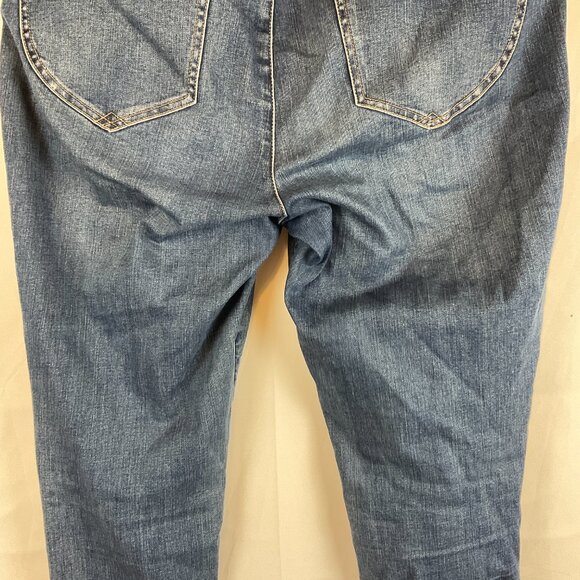 Democracy Absolution Jeans 16 Blue Distressed Slim Leg Stretch - Picture 8 of 11